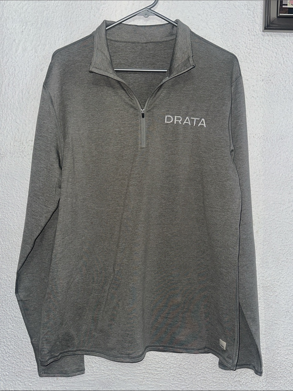 DRATA Gray Quarter-Zip Pullover